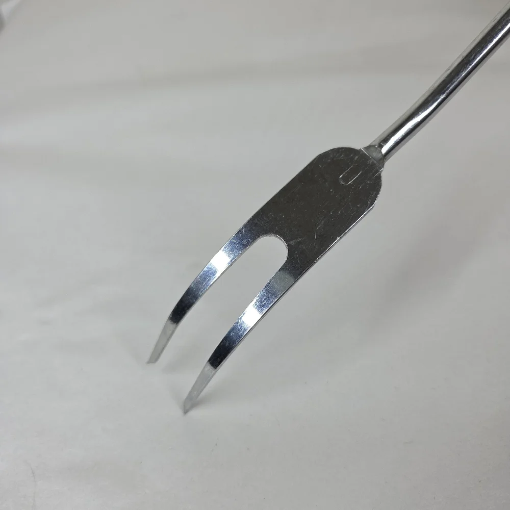 Vtg Ekco Two Prong Meat Carving Fork Nylon Plastic Handle